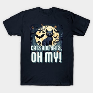 Cats and bats, Oh my!! T-Shirt